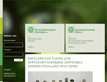 Tablet Screenshot of gartenbau-verband.de